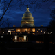 A view of the U.S. Capitol Building from the U.S. Supreme Court during MoveOn activists’ call for the impeachment of Justice Clarence Thomas on March 30, 2022, in Washington, DC.